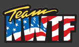 Team NWTF Logo - large NWTF lettering with patriotic United States Flag